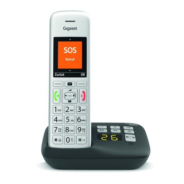 Gigaset E390a Schnurlostelefon Mit Anrufbeantworter Int    Wei
